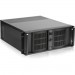 iStarUSA D-406-50R8PD2 4U Compact Stylish Rackmount Chassis with 500W Redundant Power Supply