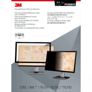 3M PF200W1F Framed Privacy Filter for 20" Widescreen Monitor (16:10)