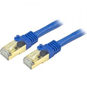 StarTech.com C6ASPAT6INBL Cat6a Ethernet Patch Cable - Shielded (STP) - 6 in., Blue