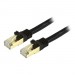 StarTech.com C6ASPAT2BK Cat6a Ethernet Patch Cable - Shielded (STP) - 2 ft., Black