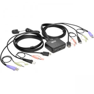 Tripp Lite B032-HUA2 2-Port USB/HD Cable KVM Switch