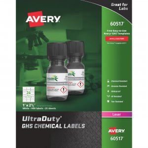 Avery 60517 UltraDuty GHS Chemical Labels AVE60517