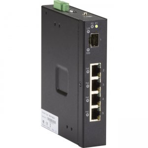 Black Box LIE401A 5-Port Industrial Gigabit Ethernet Switch PoE+ Extreme Temperature