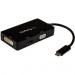 StarTech.com CDPVGDVHDBP USB-C Multiport Adapter - 3-in-1 USB C to HDMI, DVI or VGA