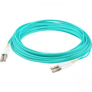 AddOn ADD-LC-LC-15M5OM4 15m LC (Male) to LC (Male) Aqua OM4 Duplex Riser Fiber Patch Cable