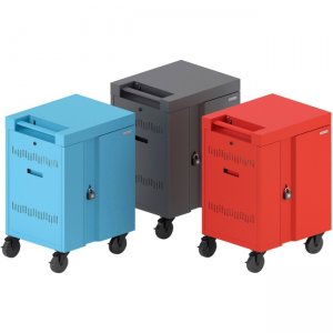 Bretford TVCM20PAC-SKY CUBE Cart Mini Charging Cart AC for 20 Devices, Sky Paint