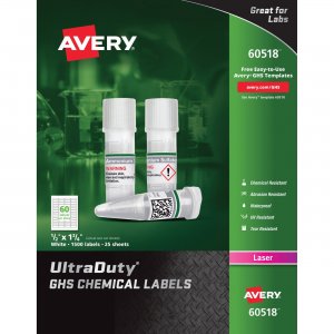 Avery 60518 UltraDuty GHS Chemical Labels AVE60518