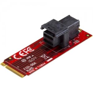 StarTech.com M2E4SFF8643 U.2 (SFF-8643) to M.2 PCI Express 3.0 x4 Host Adapter Card for 2