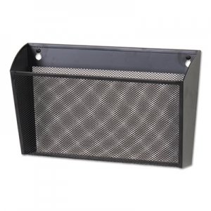 Universal UNV20026 Metal Mesh Wall FileSingle Pocket, 14 1/8 x 3 3/8 x 8 1/8, Letter, Black