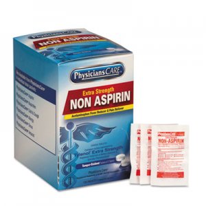 PhysiciansCare FAO40800 Pain Relievers/Medicines, XStrength Non-Aspirin Acetaminophen,2/Packet,125 Pk/Bx