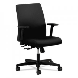 HON HONIT105CU10 Ignition Series Fabric Low-Back Task Chair, Supports up to 300 lbs., Black Seat/Black Back, Black Base