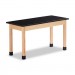 Diversified Woodcrafts DVWP7206K30N Science Table, Rectangular, 54w x 24d x 30h, Black/Oak