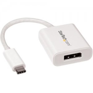 StarTech.com CDP2DPW USB C to DisplayPort Adapter - USB Type-C to DP Adapter - 4K 60Hz - White