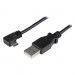 StarTech.com USBAUB50CMRA Micro-USB Charge-and-Sync Cable M/M - Right-Angle Micro-USB - 24 AWG - 0.5 m