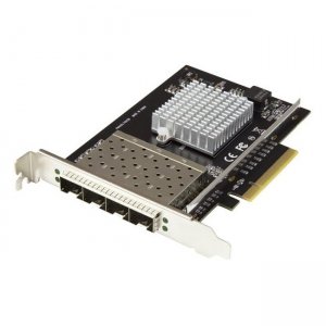 StarTech.com PEX10GSFP4I Quad-Port SFP+ Server Network Card - PCI Express - Intel XL710 Chip