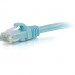 C2G 00768 14ft Cat6a Snagless Unshielded (UTP) Network Patch Cable - Aqua