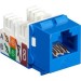 Black Box FMT630-R3 GigaTrue2 CAT6 Jack, Universal Wiring, Component Level, Single-Pack, Blue