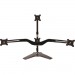 Amer Mounts AMR4S+ Stand Base Quad Monitor Mount. One Over Three. Up to 24" and 17.5 lbs Each