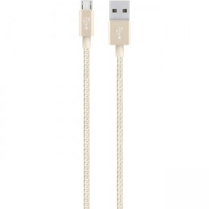Belkin F2CU021BT04-GLD MIXIT↑ Metallic Micro-USB to USB Cable