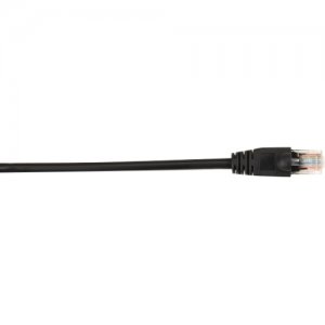 Black Box CAT6PC-001-BK-25PAK CAT6 Value Line Patch Cable, Stranded, Black, 1-ft. (0.3-m), 25-Pack
