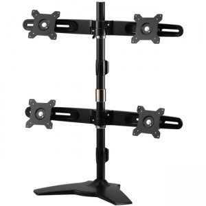 Amer Mounts AMR4S Stand Based Quad Monitor Mount. Up to 24", 17.6lb monitors