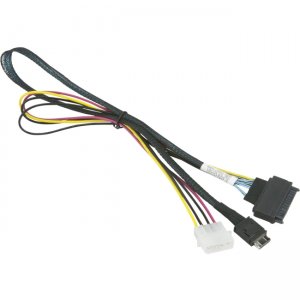 Supermicro CBL-SAST-0956 55cm OCuLink to PCIE SFF-8639 U.2 with Power Cable