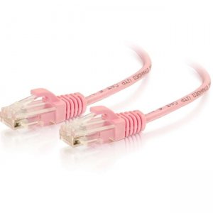 C2G 01191 3ft Cat6 Snagless Unshielded (UTP) Slim Ethernet Network Patch Cable - Pink