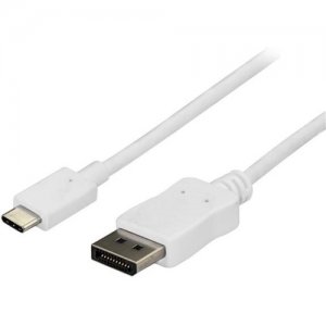 StarTech.com CDP2DPMM1MW 3 ft / 1m USB C to DisplayPort Cable - USB C to DP Cable - 4K 60Hz - White