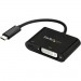 StarTech.com CDP2DVIUCP USB-C to DVI Adapter with USB Power Delivery - 1920 x 1200 - Black