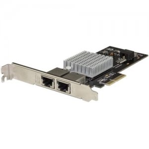 StarTech.com ST10GPEXNDPI 2-Port PCIe 10GBase-T / NBASE-T Ethernet Network Card - with Intel X550 Chip