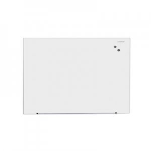Universal UNV43203 Frameless Magnetic Glass Marker Board, 48" x 36", White