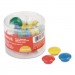 Universal UNV31250 Assorted Magnets, Plastic, 1 1/2" dia, 1 3/8" dia, 3/4 dia, Asst Colors, 30/PK