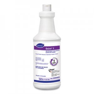 Diversey DVO100850916 Oxivir 1 RTU Disinfectant Cleaner, 32 oz Spray Bottle, 12/Carton