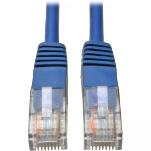 Tripp Lite N002-012-BL Cat5e 350 MHz Molded UTP Patch Cable (RJ45 M/M), Blue, 12 ft