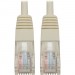 Tripp Lite N002-015-WH Cat5e 350 MHz Molded UTP Patch Cable (RJ45 M/M), White, 15 ft
