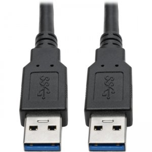 Tripp Lite U325-006 USB 3.0 SuperSpeed A/A Cable (M/M), Black, 6 ft