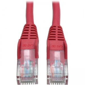 Tripp Lite N001-006-RD Cat5e 350 MHz Snagless Molded UTP Patch Cable (RJ45 M/M), Red, 6 ft