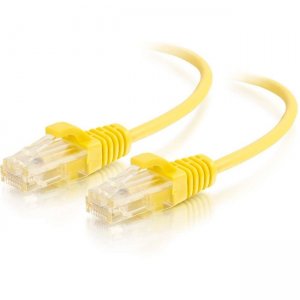 C2G 01172 5ft Cat6 Snagless Unshielded (UTP) Slim Ethernet Network Patch Cable - Yellow