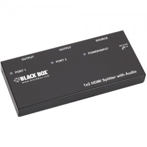 Black Box AVSP-HDMI1X2 1 x 2 HDMI Splitter with Audio