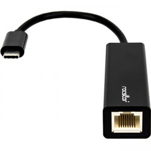 Rocstor Y10A174-B1 Premium USB-C to Gigabit 10/100/1000 Network Adapter - Black