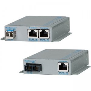 Omnitron Systems 9460-0-11W OmniConverter GPoE/SE Transceiver/Media Converter