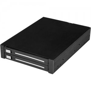 StarTech.com HSB225S3R Dual-Bay 2.5" SATA SSD / HDD Rack for 3.5" Bay - Trayless - RAID