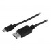 StarTech.com CDP2DPMM3MB 3 m (10 ft.) USB-C to DisplayPort Cable - 4K 60Hz - Black