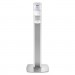 PURELL GOJ7306DSSLV MESSENGER ES6 Floor Stand with Dispenser, 1,200 mL, 13.16 x 16.63 x 51.57, Silver