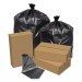 Pitt Plastics PITEC404615K Eco Strong Can Liners, 45 gal, 1.5 mil, 40" x 46", Black, 100/Carton