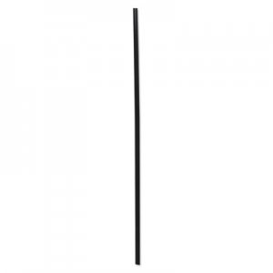 Boardwalk BWKSLSTUBL Cocktail Straws, 8", Black, 5000/Carton