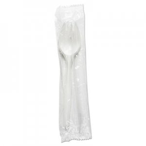 Boardwalk BWKSPRKMWPPWIW Mediumweight Wrapped Polypropylene Cutlery, Spork, White, 1000/Carton