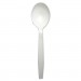 Boardwalk BWKSOUPHWPPWH Heavyweight Polypropylene Cutlery, Soup Spoon, White, 1000/Carton