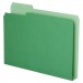 Pendaflex PFX54457 Double Stuff File Folders, 1/3-Cut Tabs, Letter Size, Green, 50/Pack