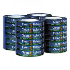 Duck DUC284371 Clean Release Painter's Tape, 3" Core, 0.94" x 60 yds, Blue, 24/Carton